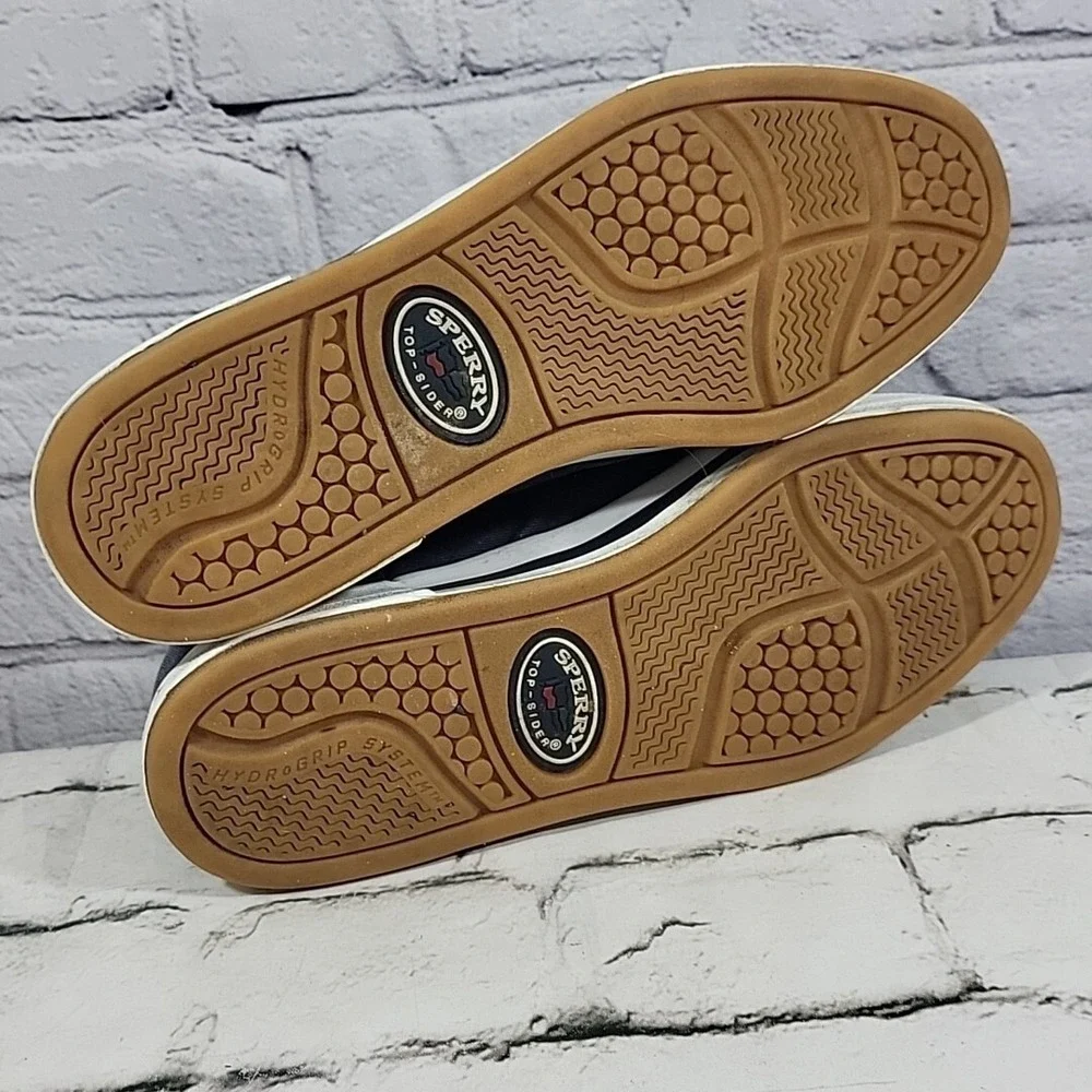 Sperry Top Sider Boat Shoes Womens Sz 9 Navy Blue‎ Platform Chunky Y2K Sneakers